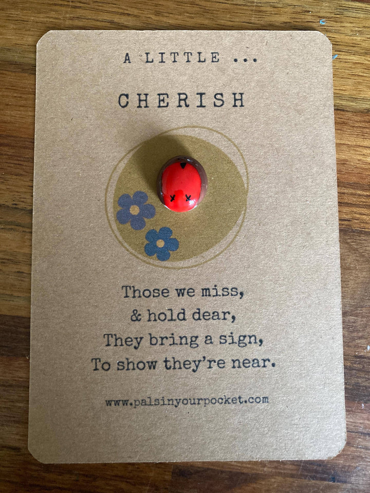 Robin Pebble Grave Marker - Outdoor Sympathy Gift