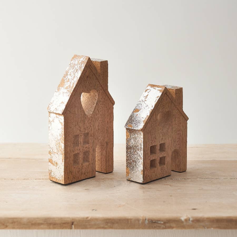 Natural Wooden House, 15cm