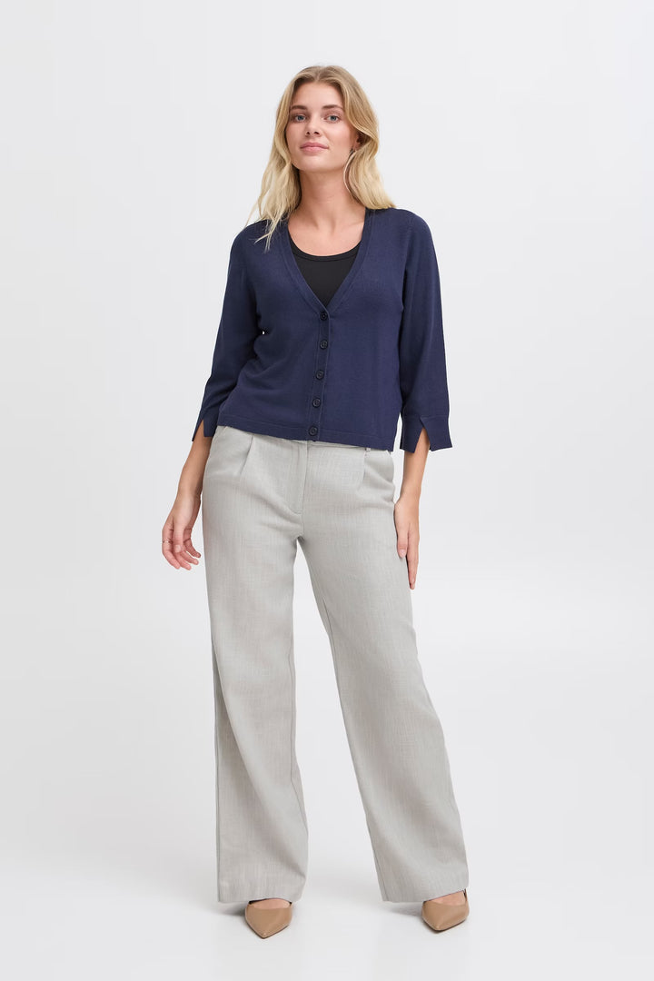 NAVY BLAZER CLIA CARDIGAN