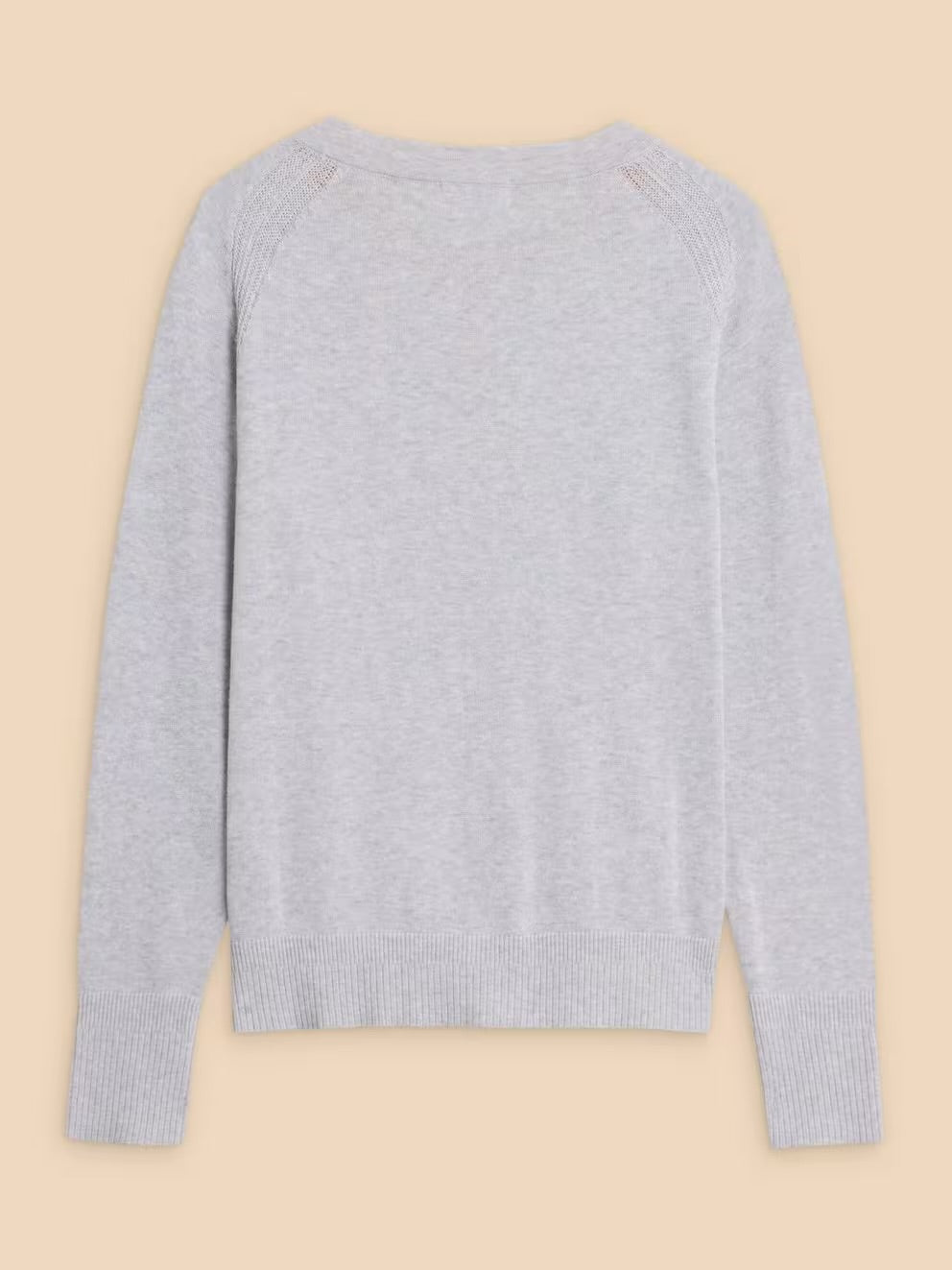 LULU CARDI GREY MARL