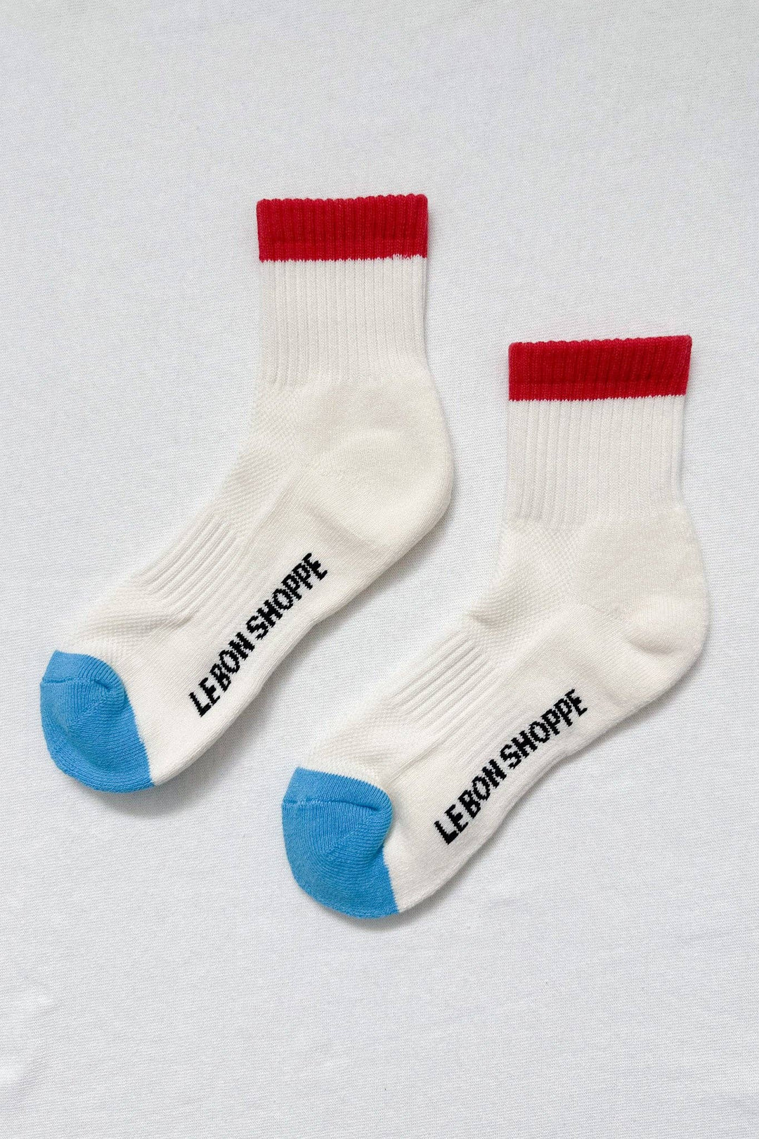 Color Block Girlfriend Socks : Rose Green