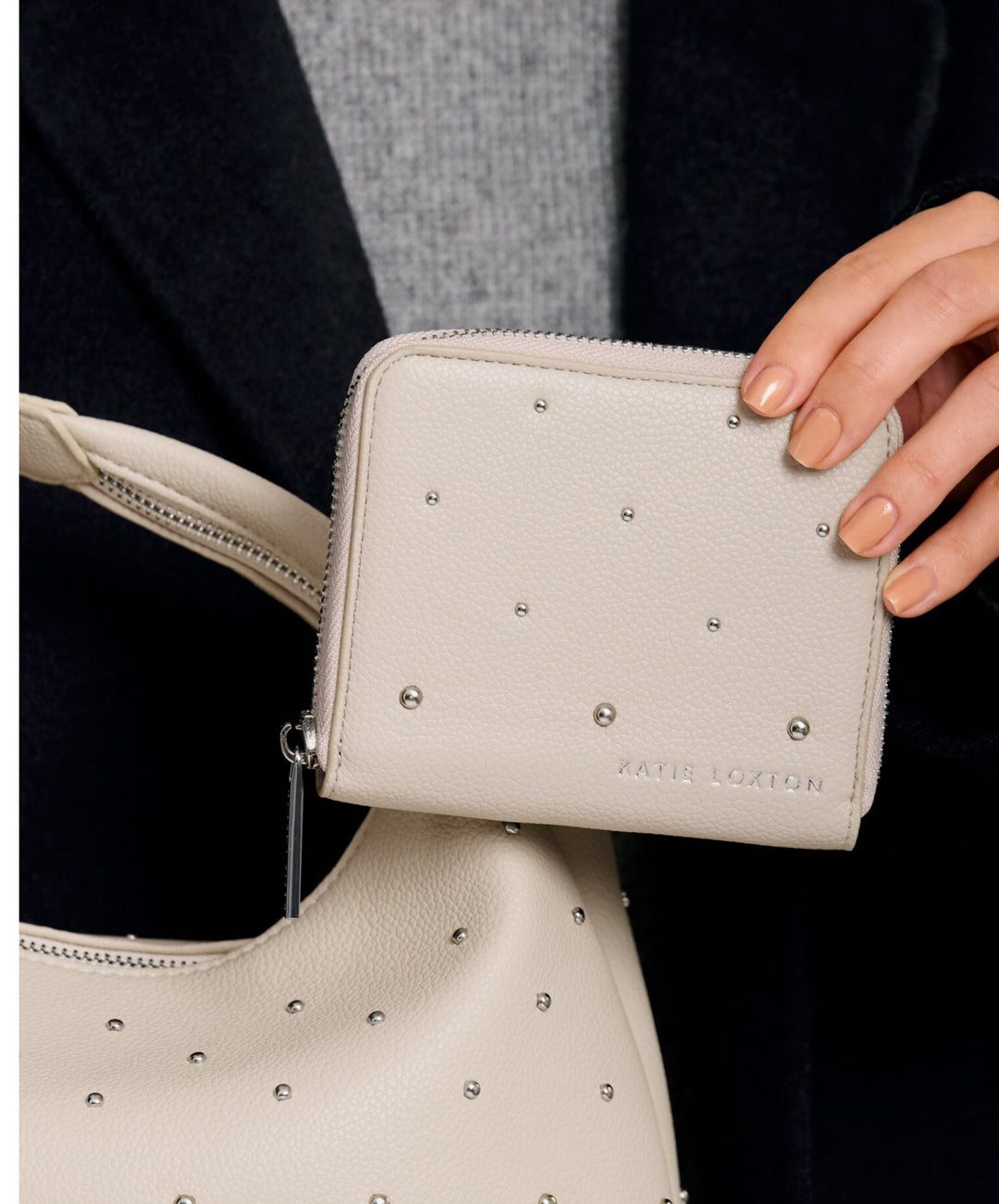 MEELA STUDDED PURSE| OYSTER