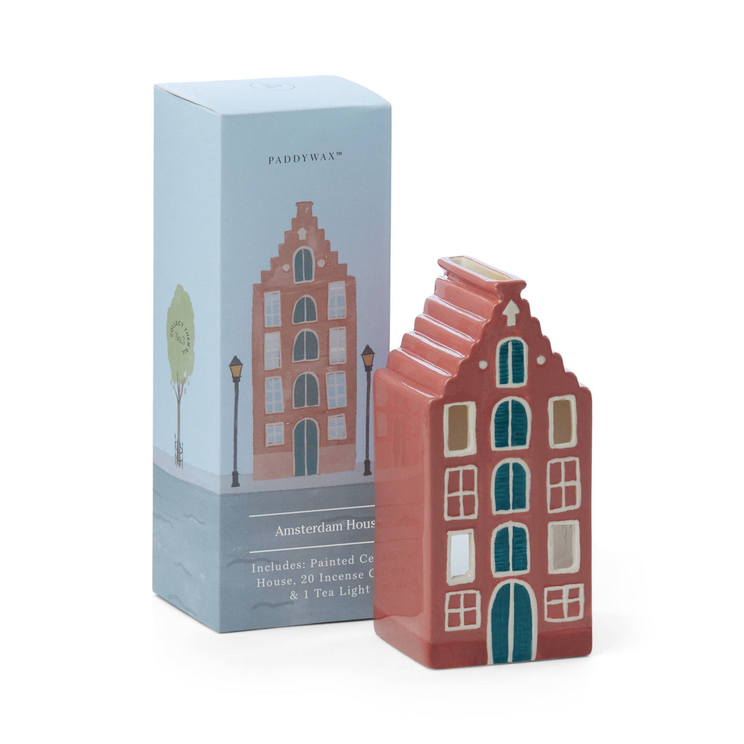 Paddywax Amsterdam House Style Incense & Tea Light Holder