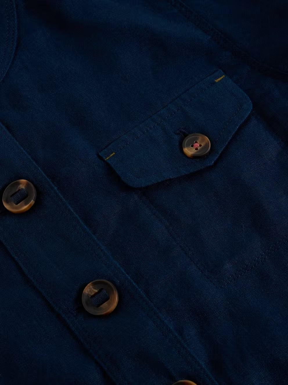 DEMI UTILITY LINEN JACKET DARK NAVY