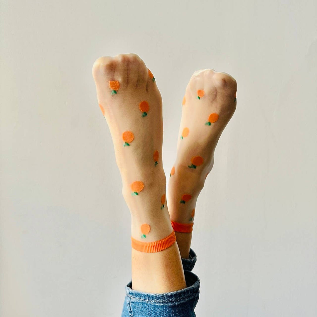 Clémence - Fruit spring socks - APRICOTS