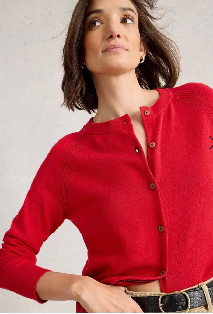 LULU CARDI MID RED