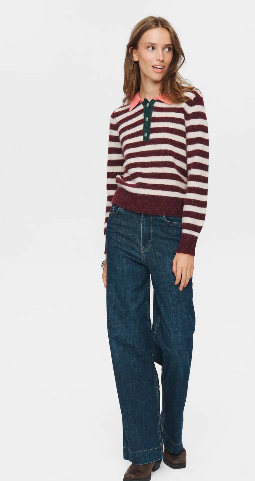 CIARA RIETTE STRIPE PULLOVER WINETASTING