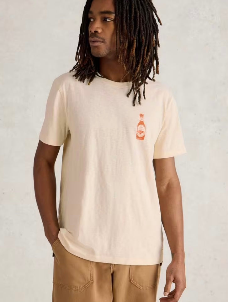 NATURAL PRINT ABERSOCH CHILLI GRAPHIC TEE