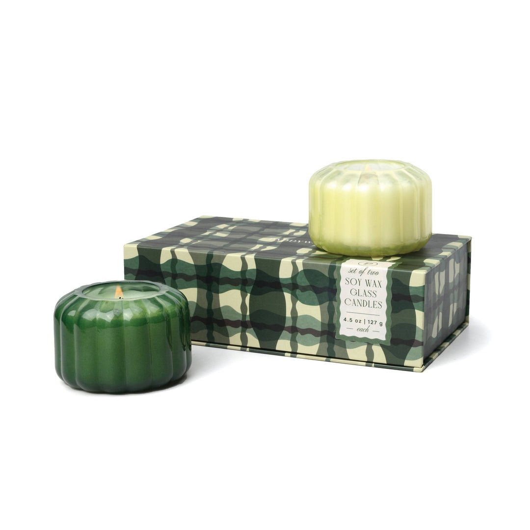 Paddywax Ripple Candle Gift Set - Secret Garden + Fig/Cedar