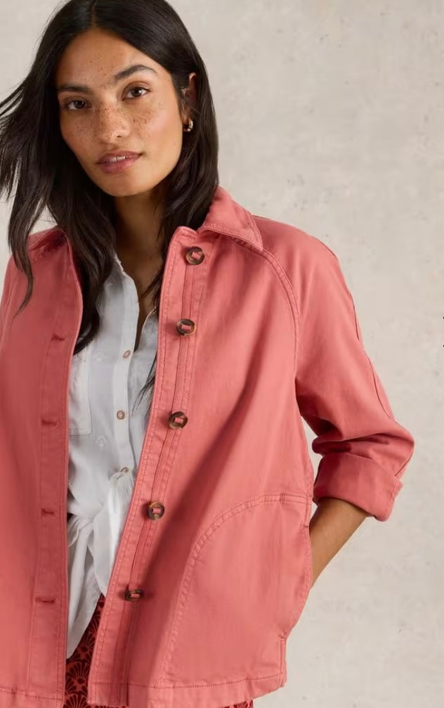 EDEN DENIM JACKET MID RED