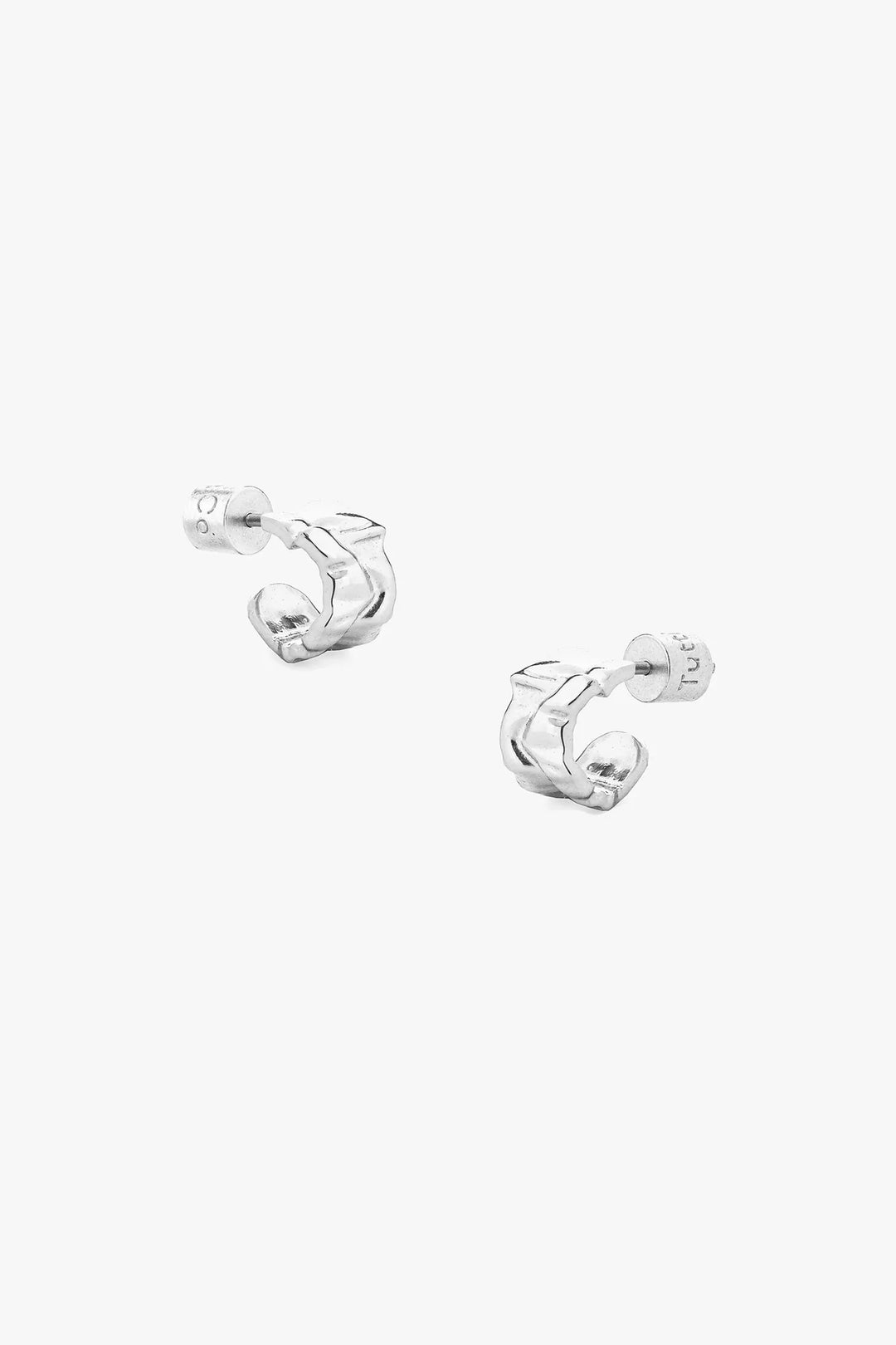RIPPLE SILVER EARRINGS