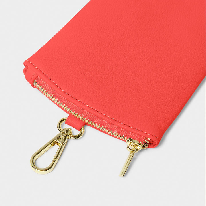 CLIP ON SUNGLASSES CASE SUNSET CORAL
