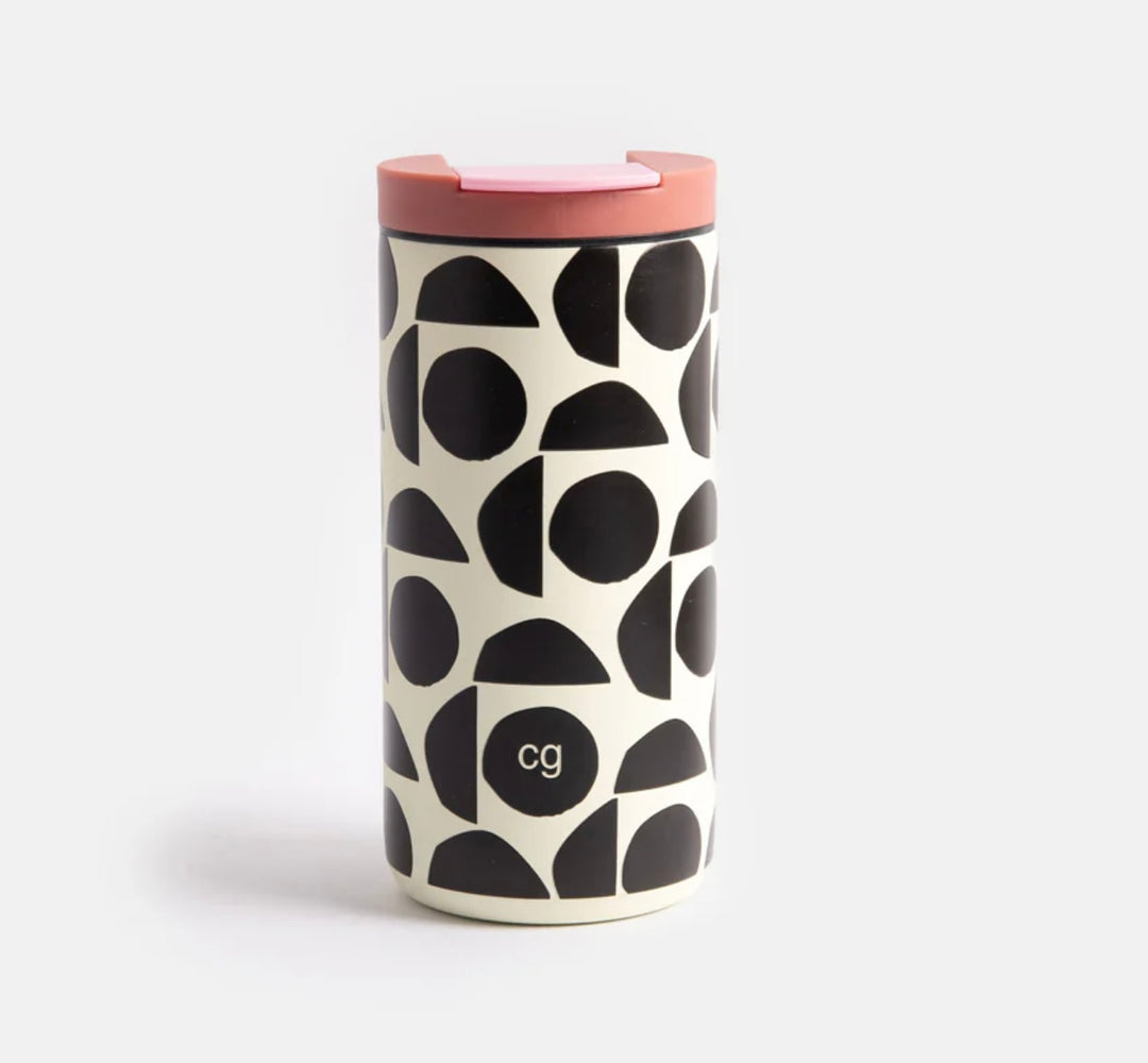 ABSTRACT GEO INSULATED COFFEE CUP
