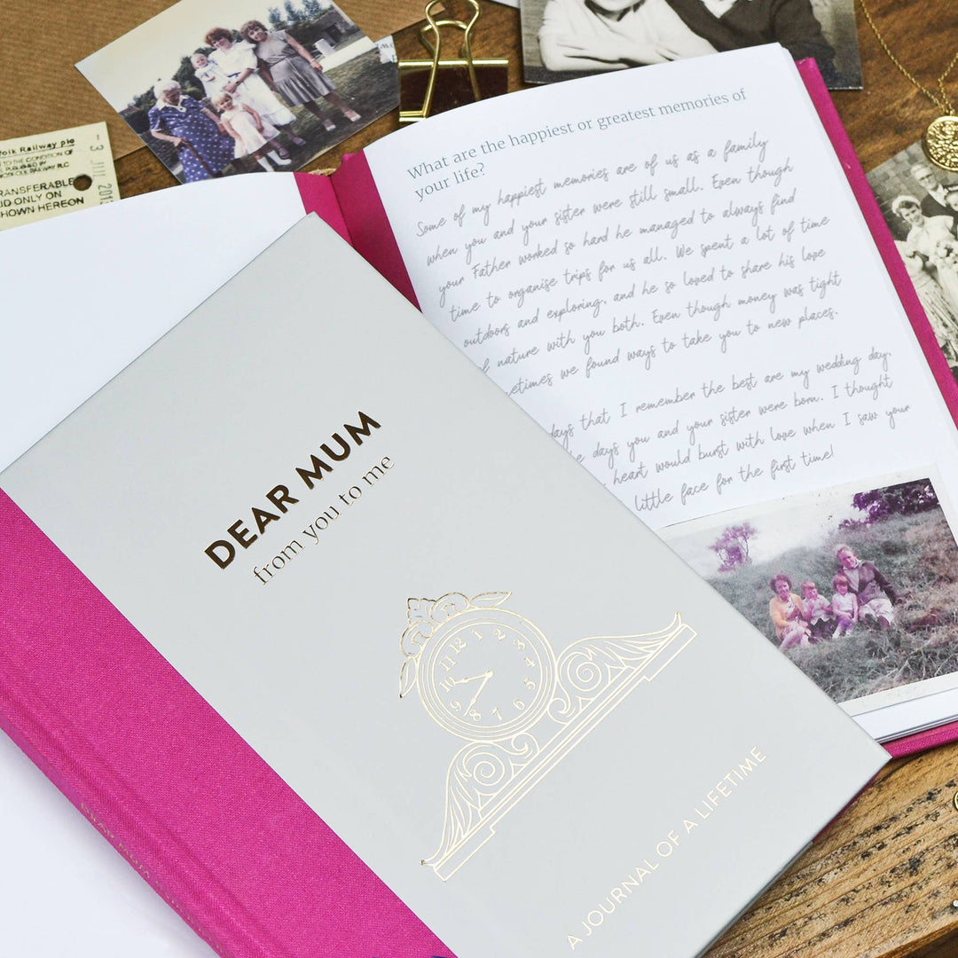 Dear Mum Guided Memory Journal | Heartfelt Gift for Mum