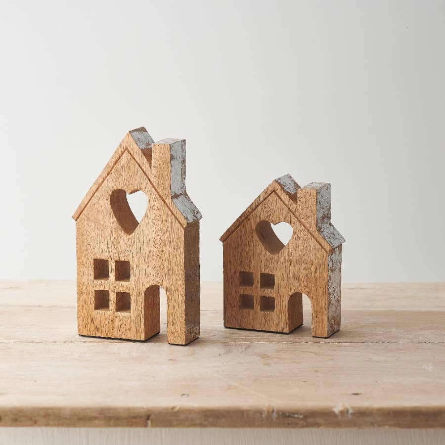 Natural Wooden House, 15cm