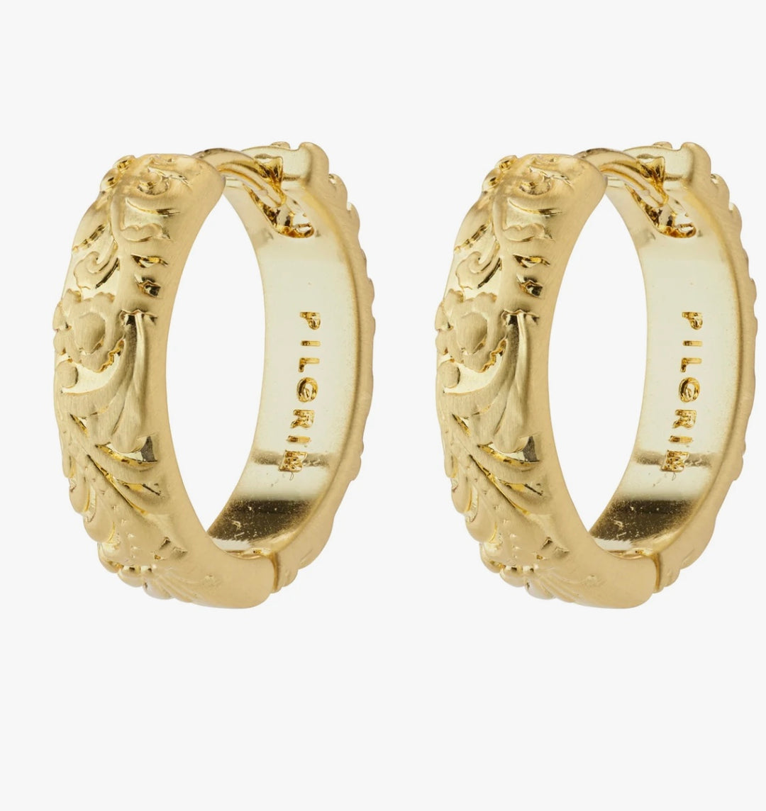 ELFRIDA HOOP EARRINGS GOLD PLATED