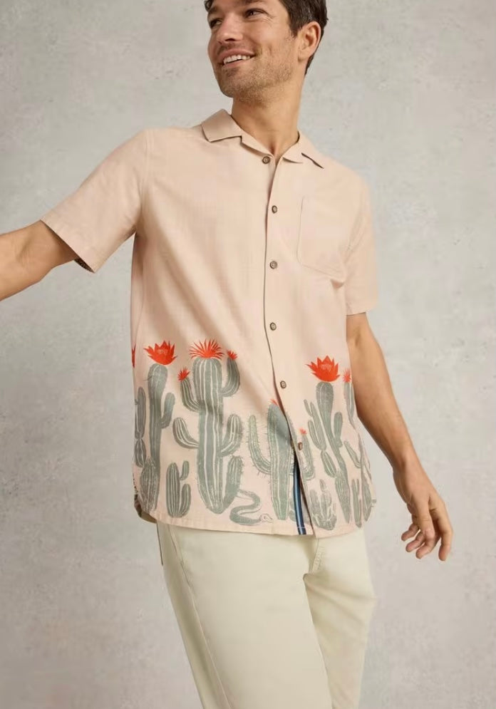 NATURAL PRINT HAYLE CACTUS SHIRT