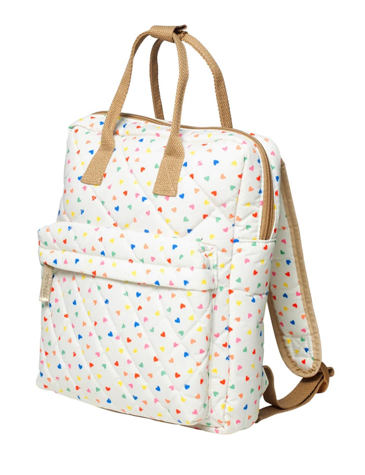 RAINBOW HEARTS QUILTED RUCKSACK
