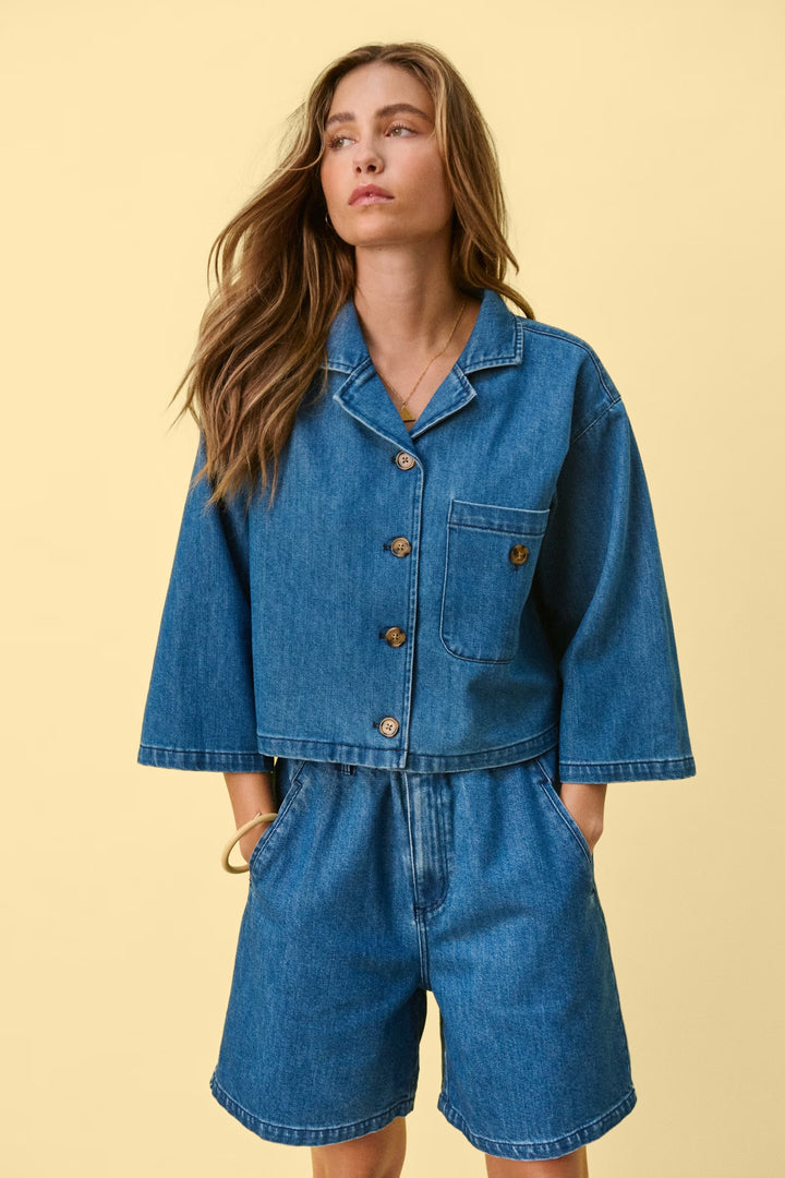 MEDIUM DENIM BLUE KAYO SHIRT