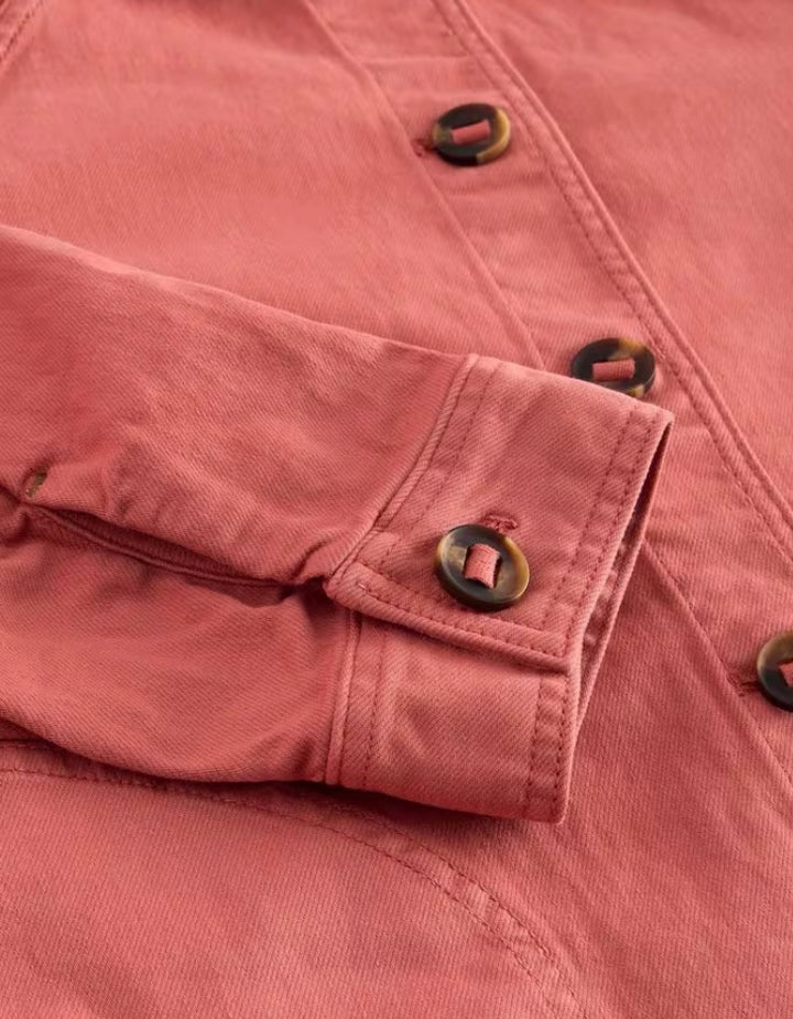 EDEN DENIM JACKET MID RED