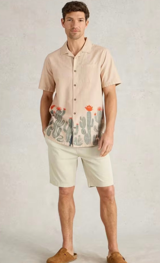 NATURAL PRINT HAYLE CACTUS SHIRT