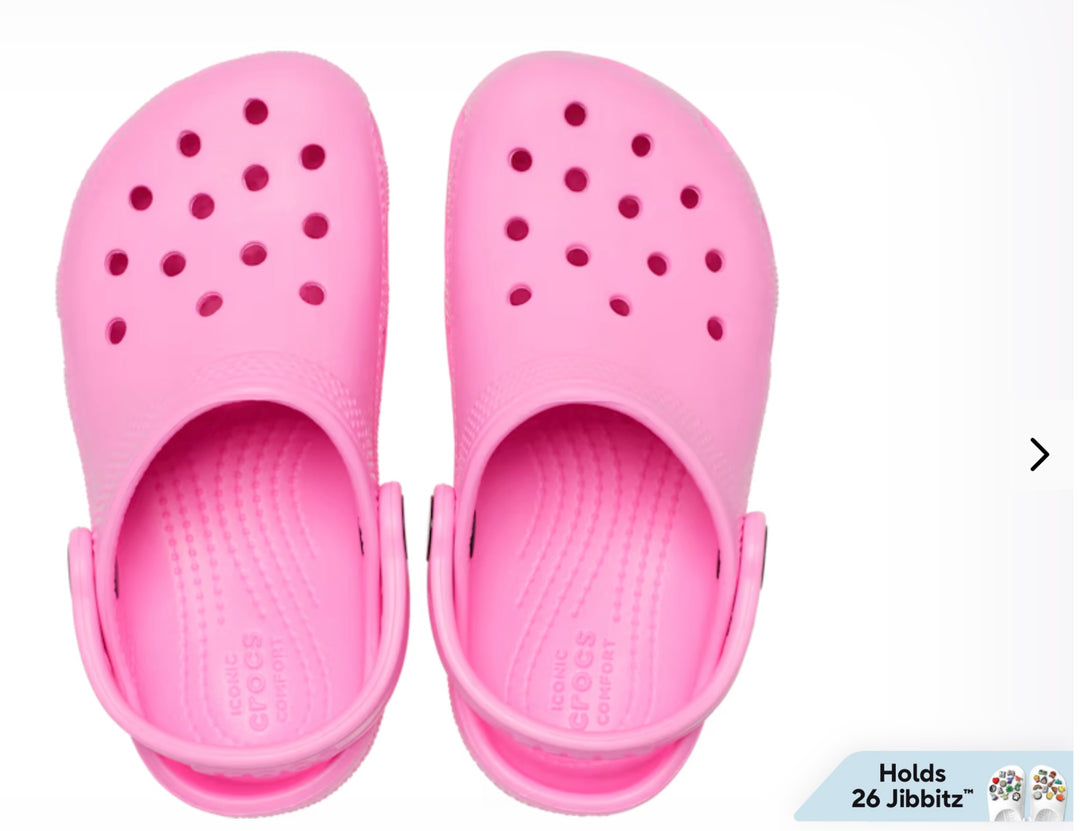 CLASSIC CLOG KIDS PINK ROSE TAFFY