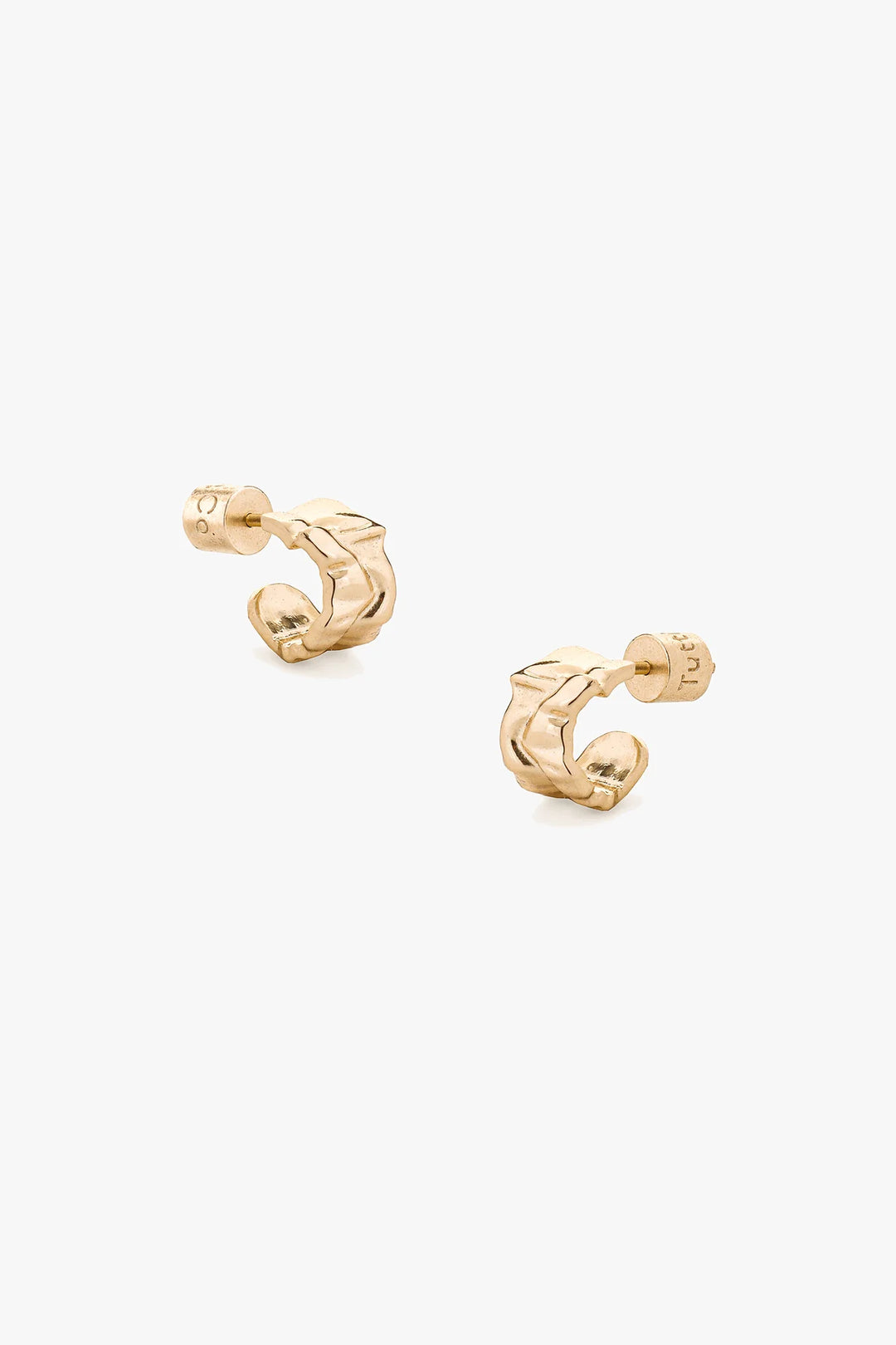 RIPPLE GOLD EARRINGS