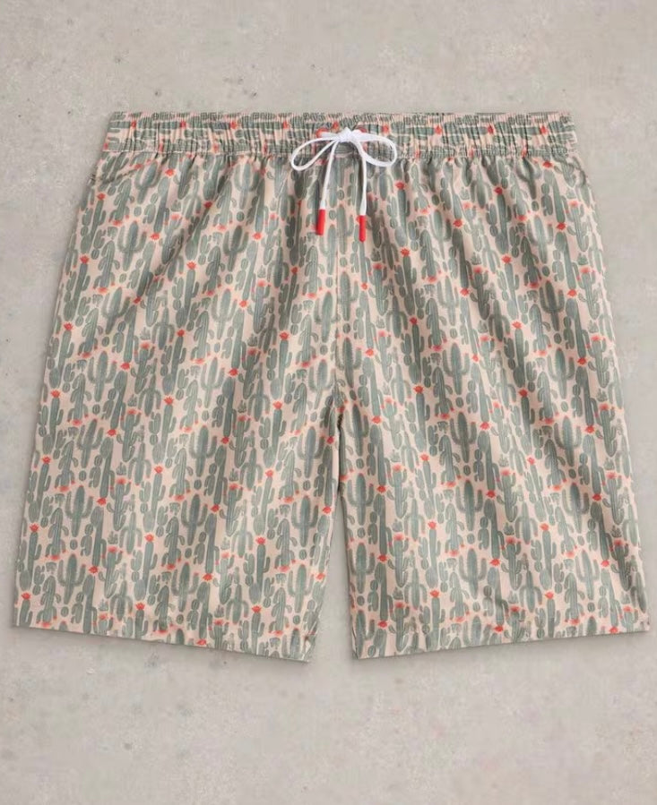 NATURAL PRINT CACTUS PRINT VOLLEY SWIMSHORT