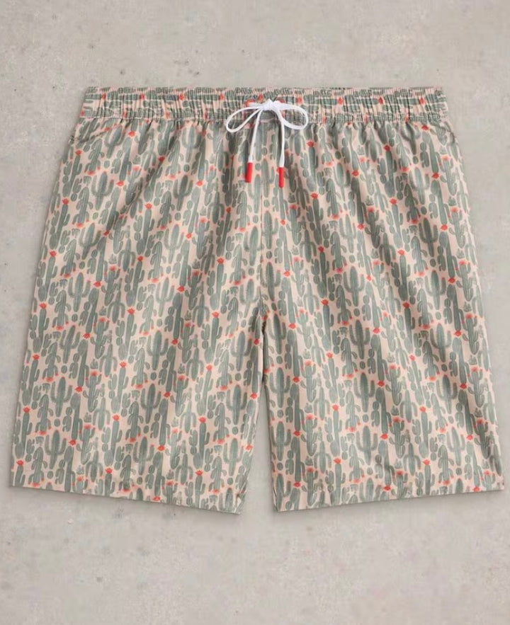 NATURAL PRINT CACTUS PRINT VOLLEY SWIMSHORT