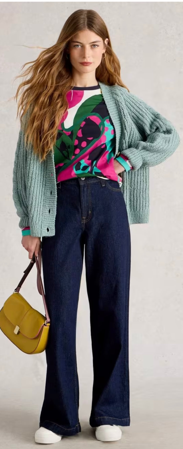 CLARA LS TEE PINK MLT