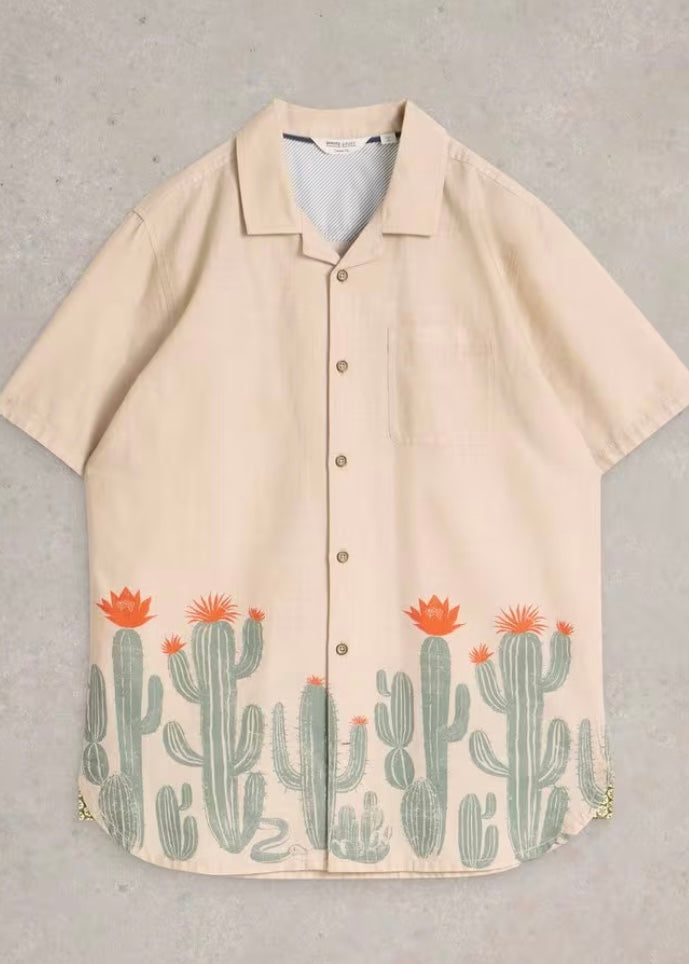 NATURAL PRINT HAYLE CACTUS SHIRT
