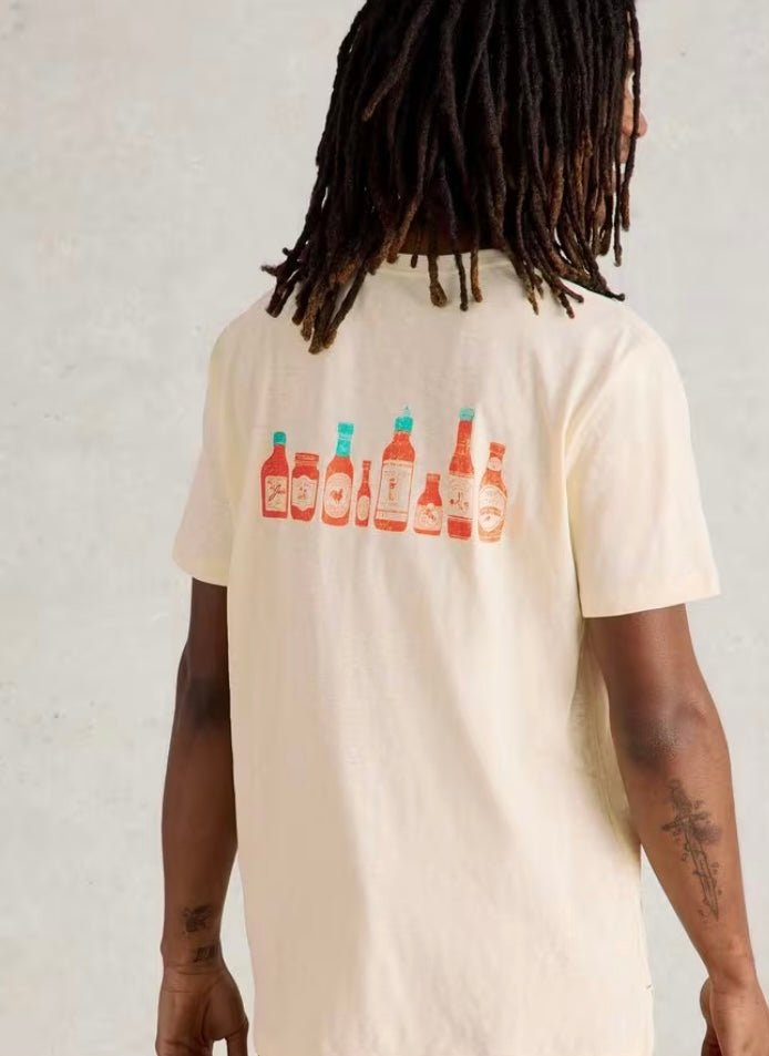 NATURAL PRINT ABERSOCH CHILLI GRAPHIC TEE