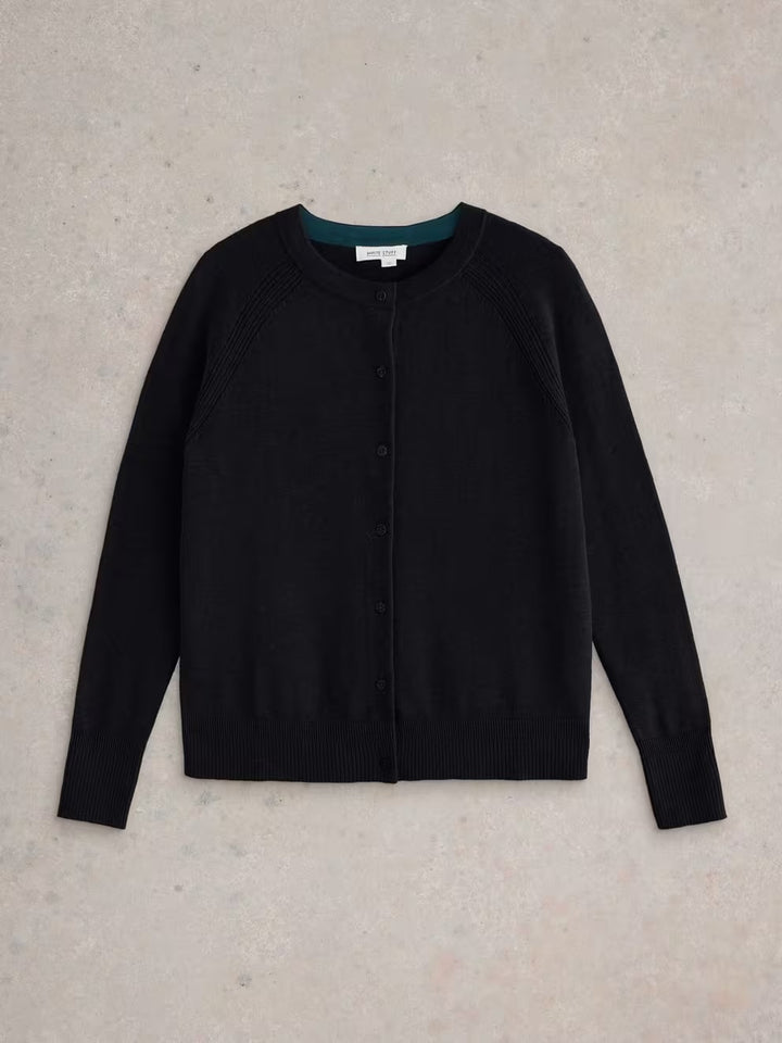 LULU CARDI PURE BLK