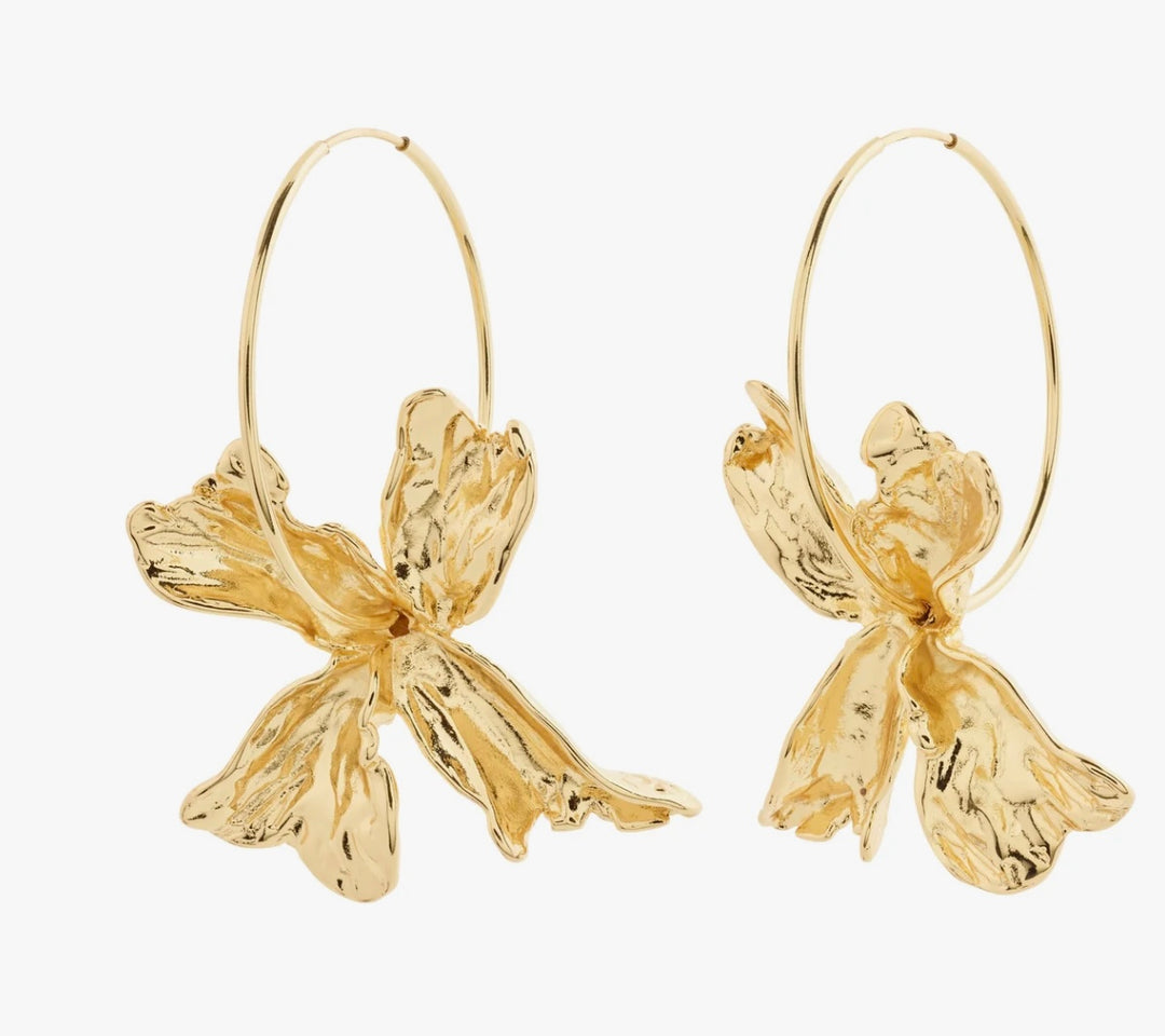 DREAMS HOOP EARRINGS GOKD PLATED