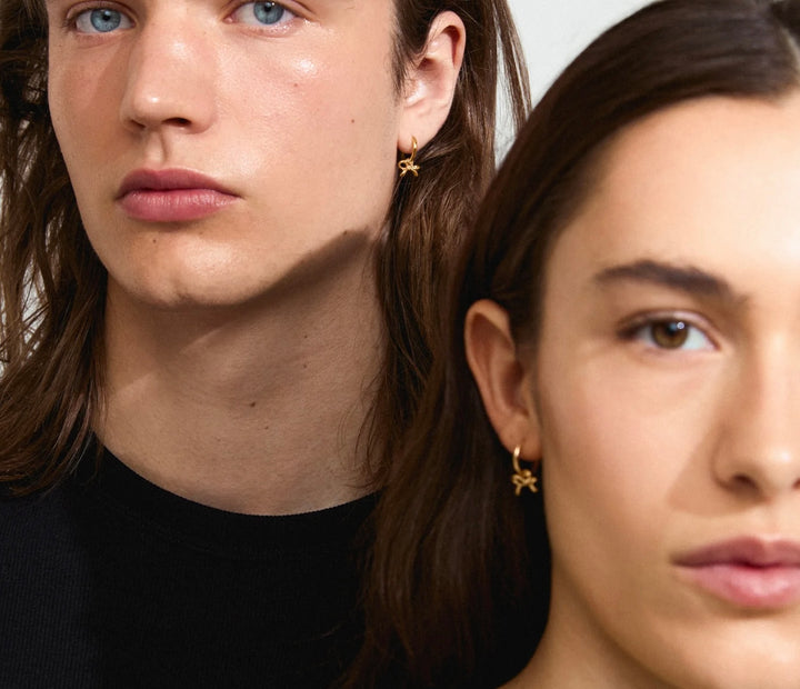 LYSANDRA HOOP EARRINGS GOLD PLATED