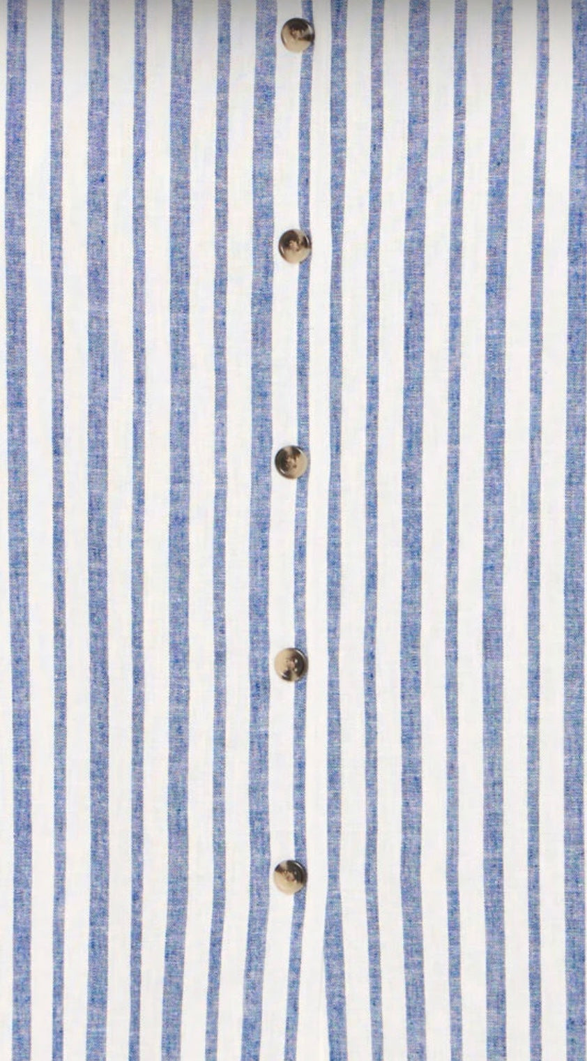 MARSHMALLOW STRIPE MIX FALAKKA BUTTON SKIRT