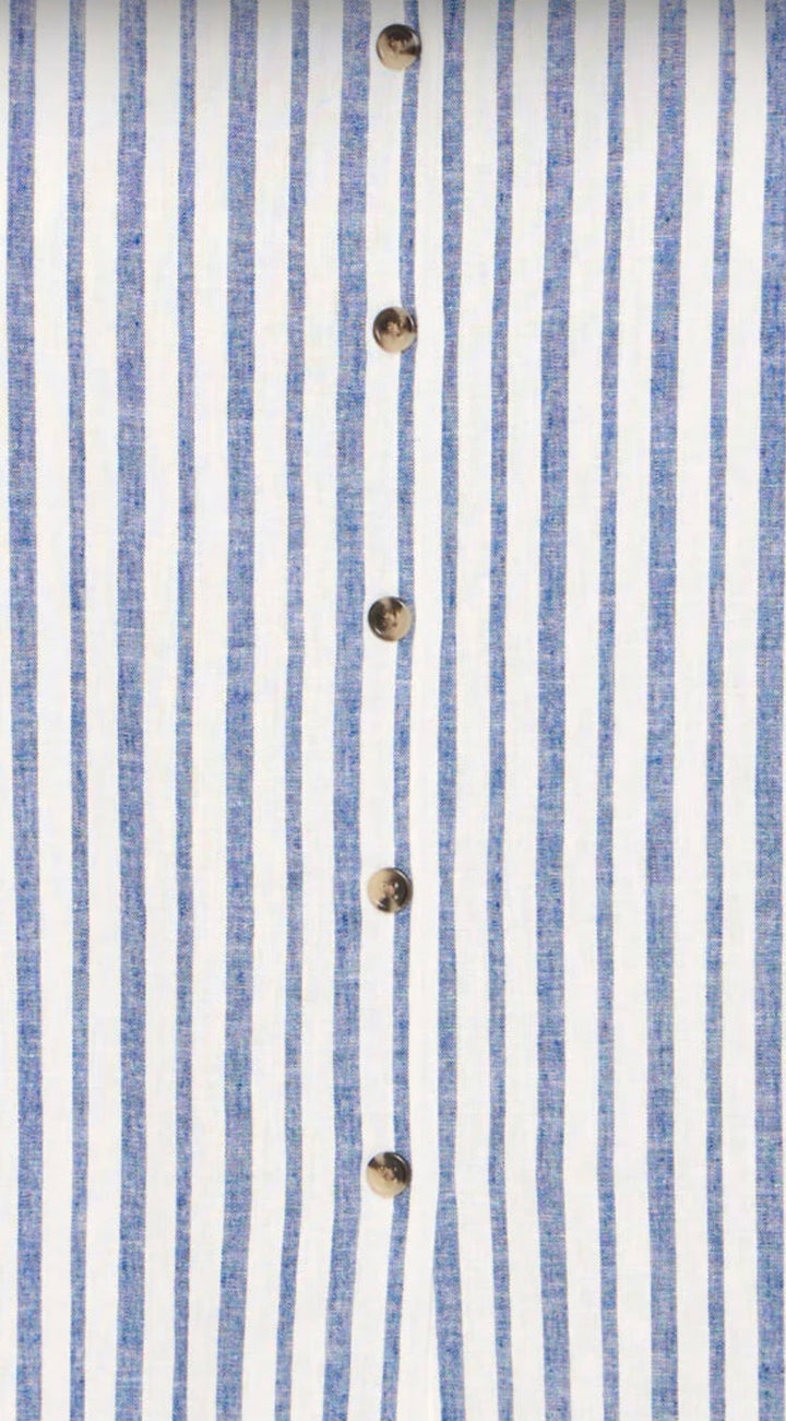 MARSHMALLOW STRIPE MIX FALAKKA BUTTON SKIRT