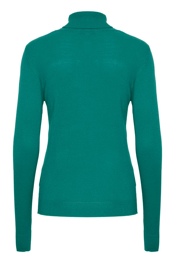 CADMIUM GREEN PIMBA ROLL NECK JUMPER