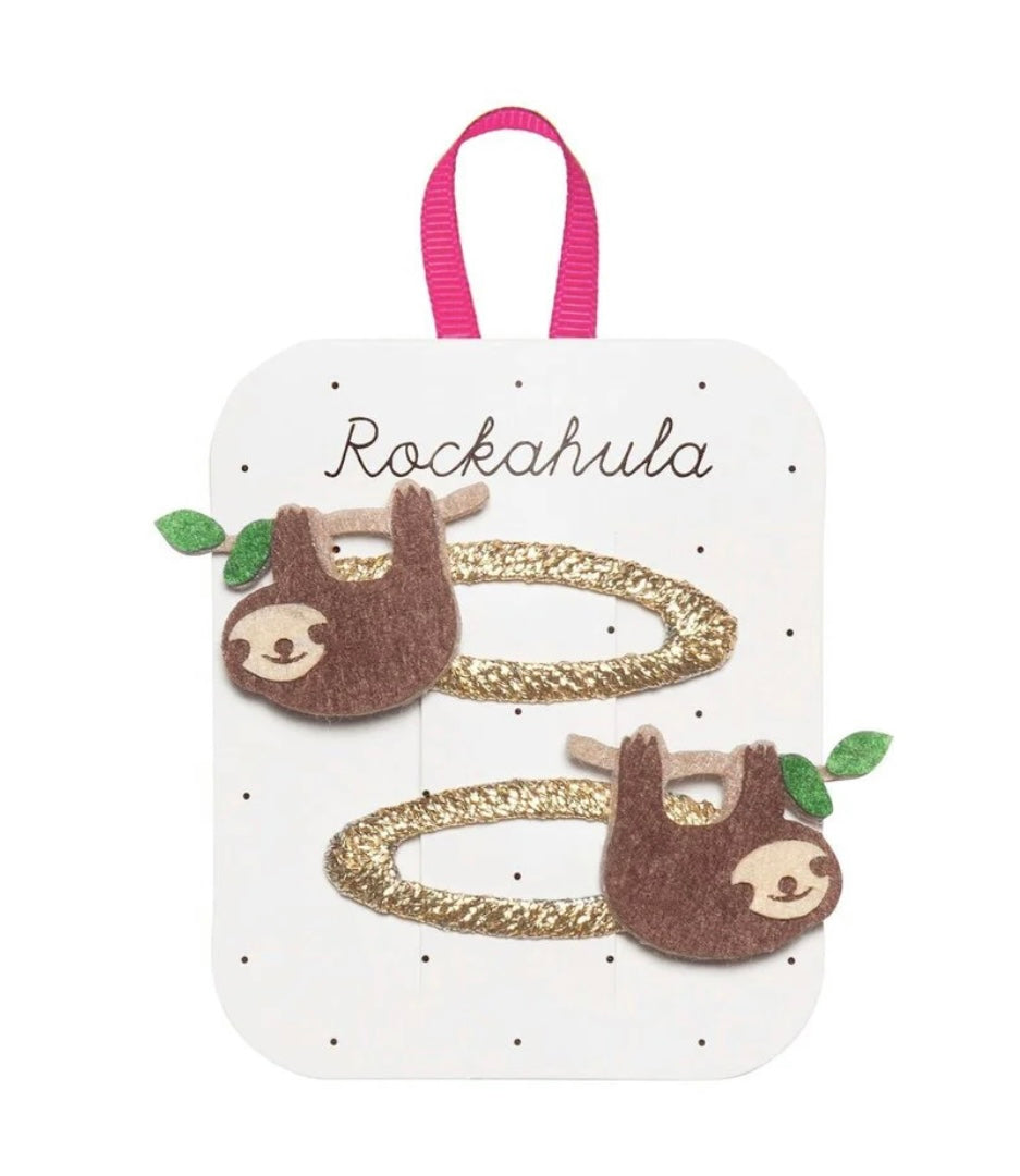 SLEEPY SLOTH HAIR CLIPS