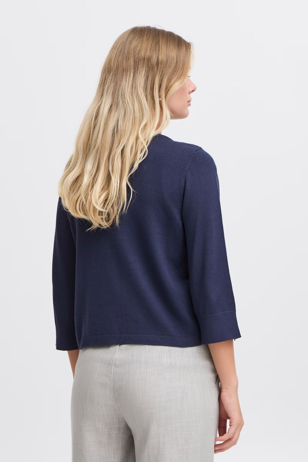 NAVY BLAZER CLIA CARDIGAN