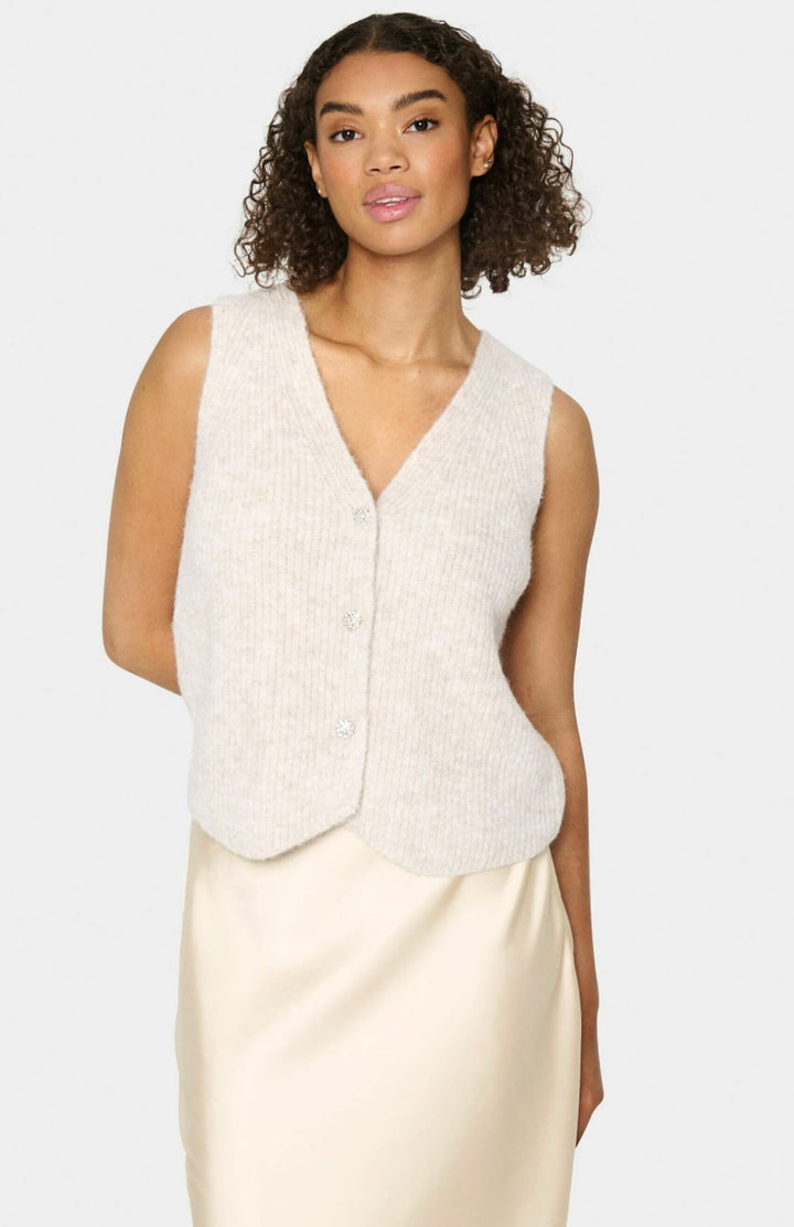 CRYSTAL GREY MELANGE XENYA VEST