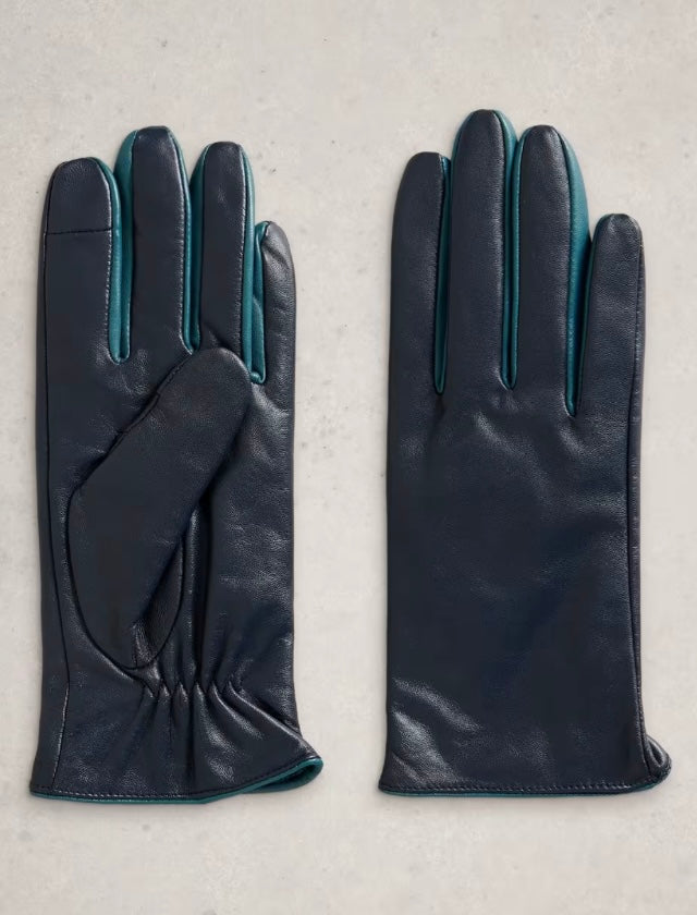 DARK NAVY CARRIE LEATHER GLOVE
