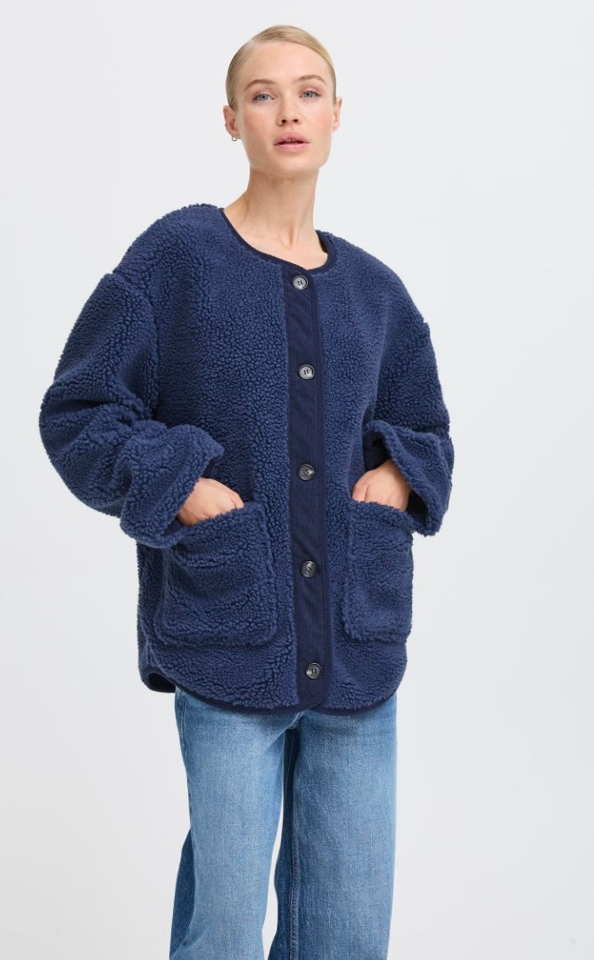 DARK DENIM MIX COTTY JACKET