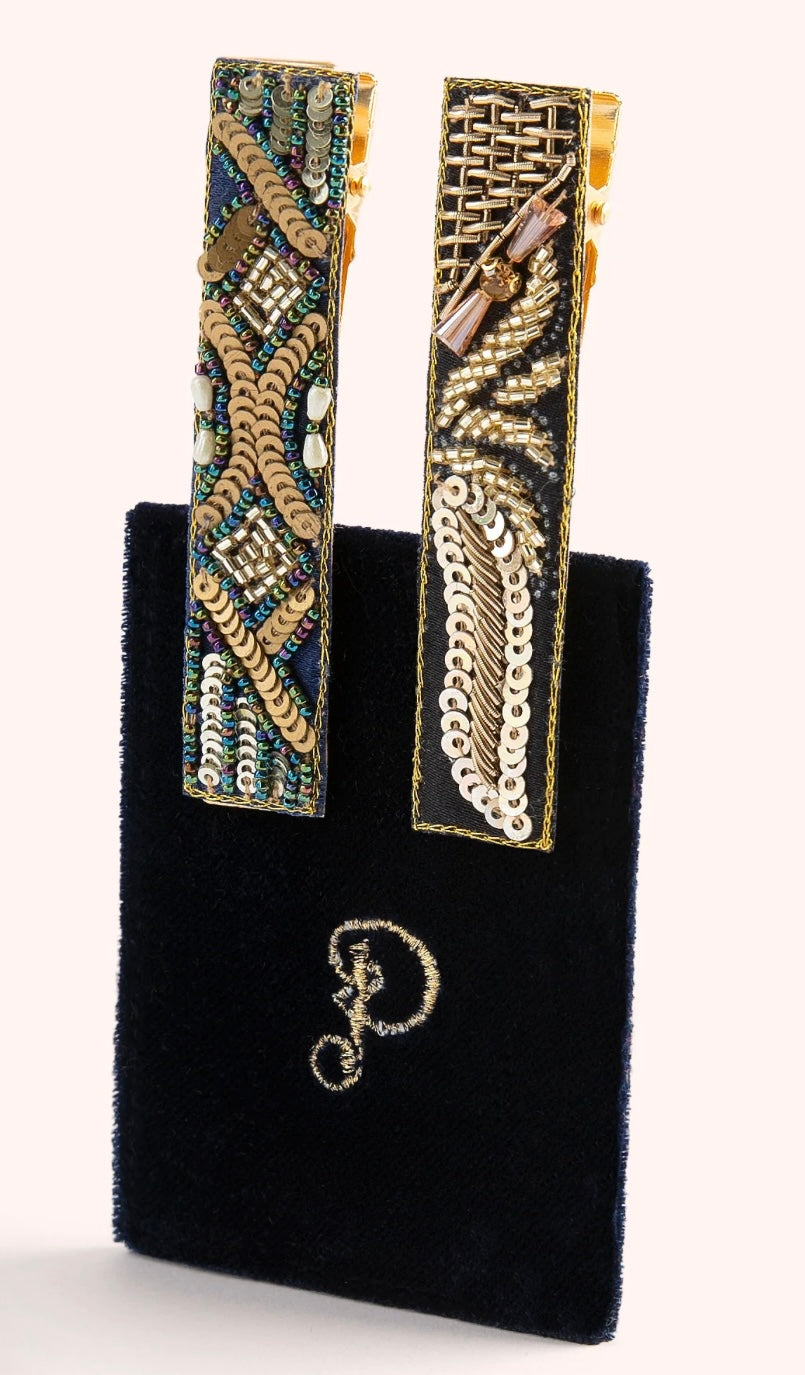 MIDNIGHT 1920’S SPARKLE HAIR BARS