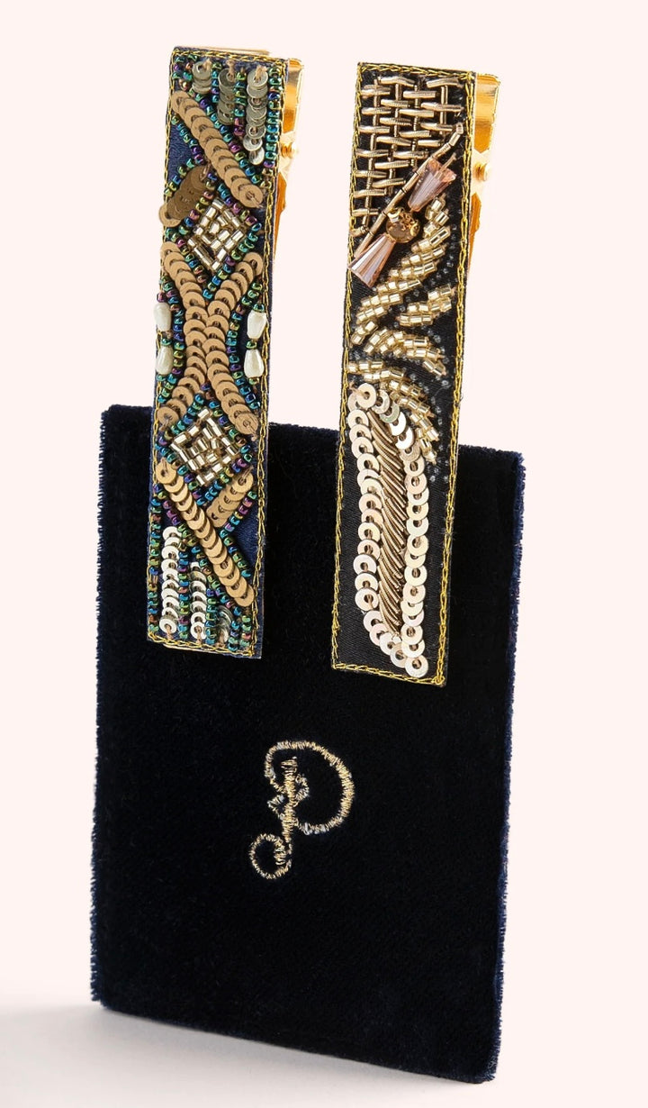 MIDNIGHT 1920’S SPARKLE HAIR BARS