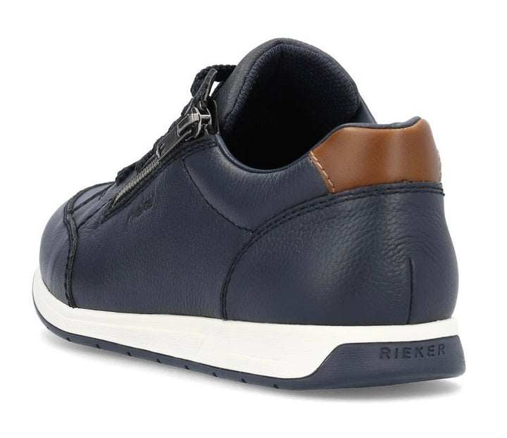 MENS NAVY BLUE ZIP DETAIL TRAINER