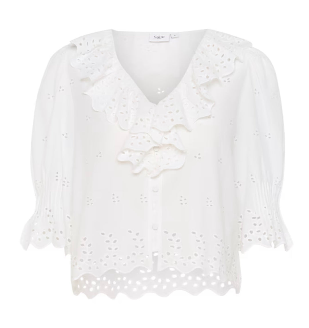 BRIGHT WHITE KAITA SHIRT