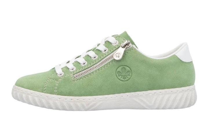 N0900-52 LADIES SHOES GREEN SEITL. ANFLECHTER