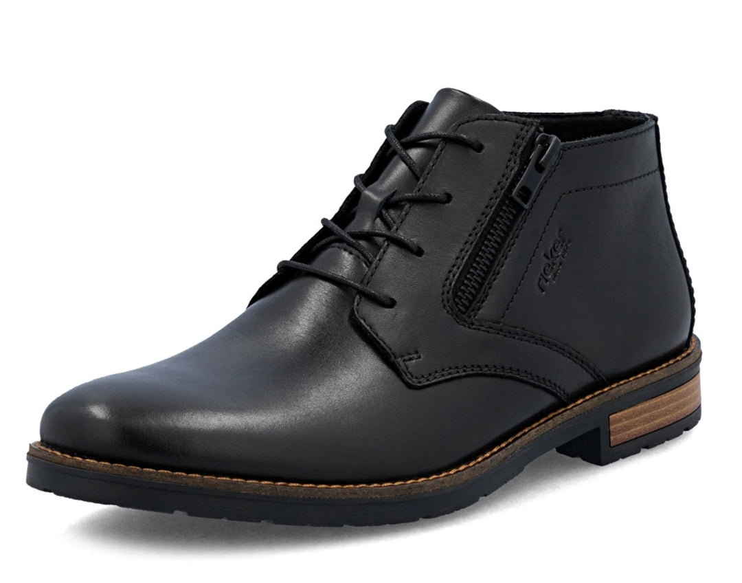 MENS BLACK ZIP DETAIL BOOT