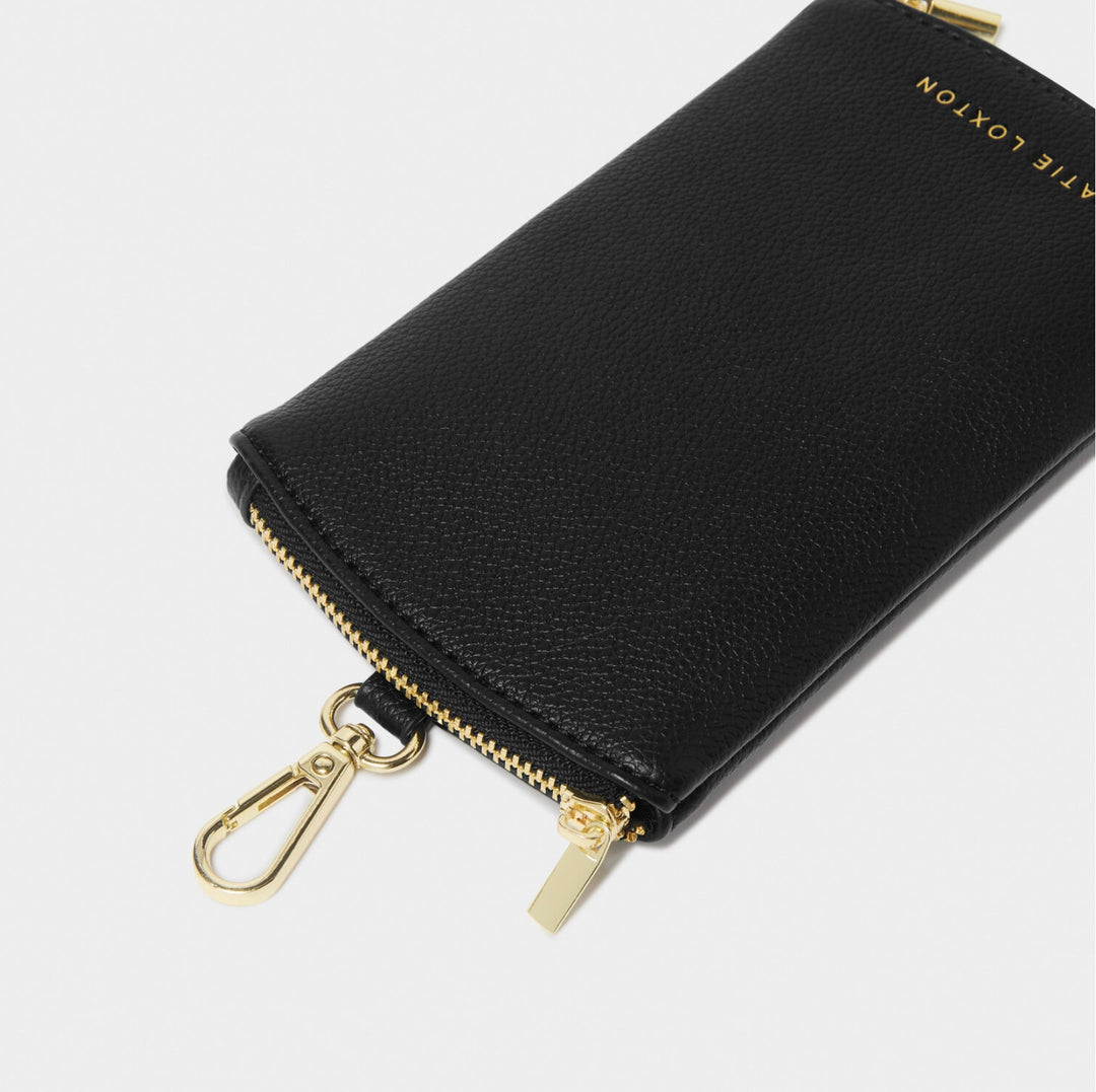CLIP-ON SUNGLASSES CASE IN BLACK